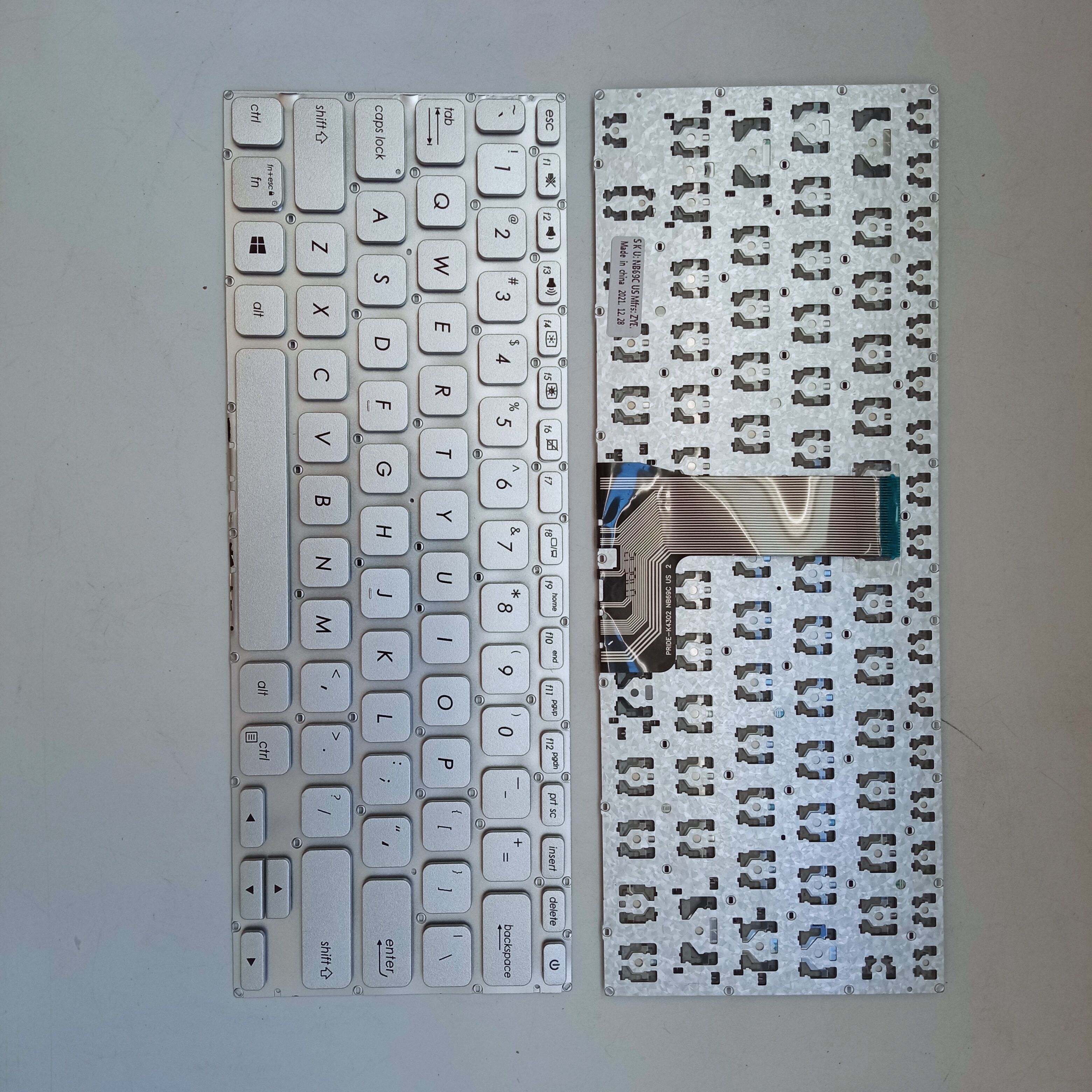 Picture of New Replacement Laptop Keyboard For ASUS X412/A412 SILVER (OEM) US Layout